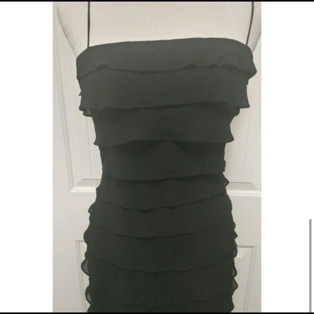 Black Ruffle Gown